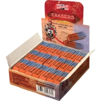 Ластик KOH-I-NOOR 6521/80, 41х14х8мм для графита и чернил сине-красный