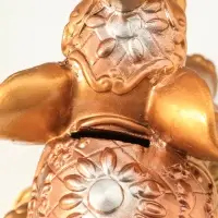 Копилка для денег &laquo;Слон на деньгах&raquo;, гипс, 21&times;20&times;16 см