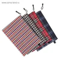 Папка-конверт на молнии Calligrata &laquo;Шотландка&raquo; А4, МИКС