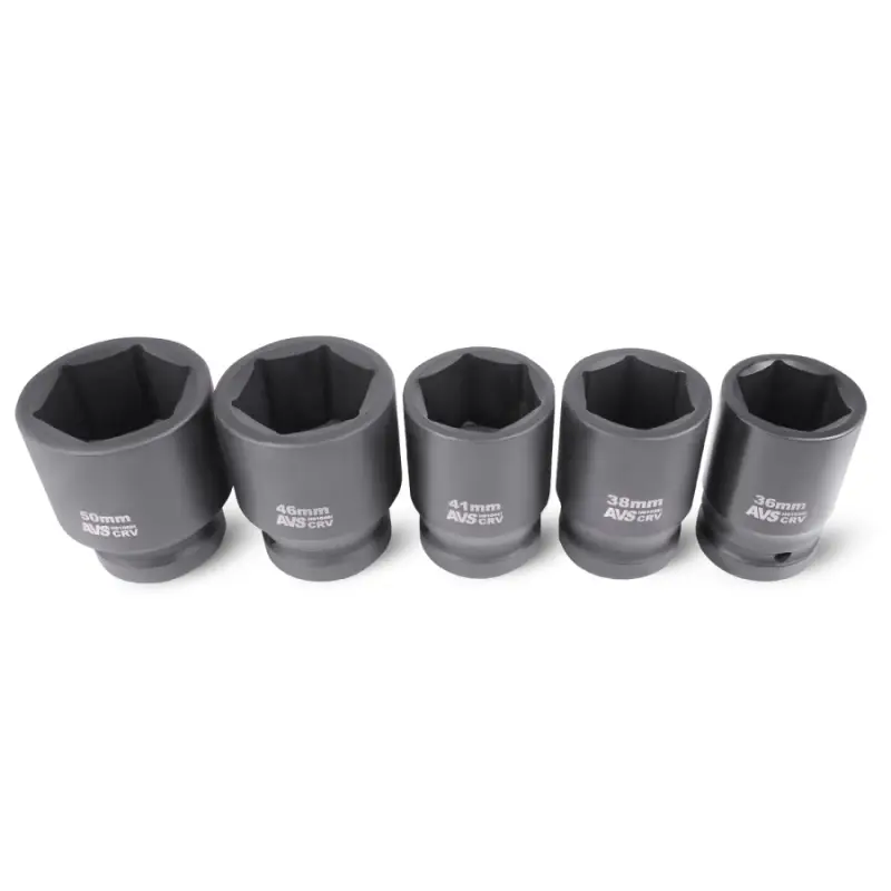 Набор головок для механического гайковерта 1"DR (21-50мм) (11 предметов) AVS NGL01-11I