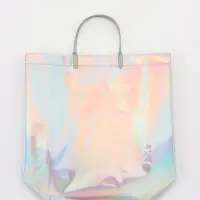 Пакет подарочный ПВХ, голография, серебро, пластикова ручка, 32×28×11 см Пакет подарочный ПВХ, голография, серебро, пластикова ручка, 32×28×11 см