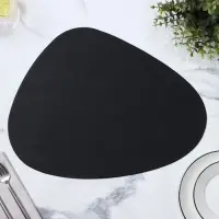 Салфетка сервировочная на стол Доляна &laquo;Тэм&raquo;, 45&times;35 см, чёрная