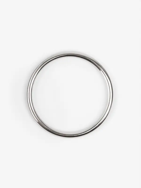 Кольцо литое TEIRA, для сумки, d=35/40 мм, набор 2 шт., 3.1 г, s=2.5 мм, цвет серебряный