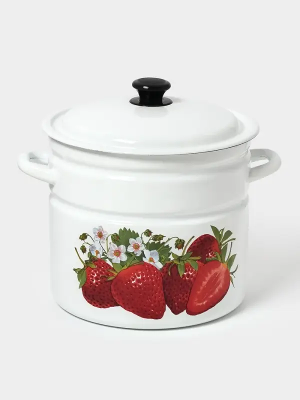 Кастр.цил.борт. 10л (белая)СА