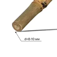 Колышек для подвязки растений, h=120 см, d=8-10 мм, бамбук, Greengo
