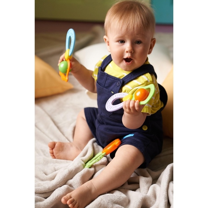 Погремушка - прорезыватель «Планеты», эластичная ручка, виды и цвет МИКС Погремушка - прорезыватель «Планеты», эластичная ручка, виды и цвет МИКС