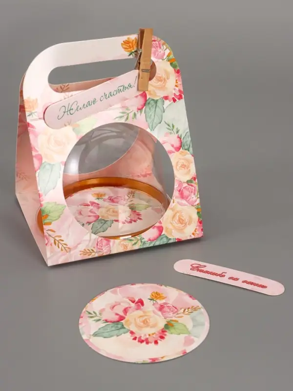 Коробка подарочная с куполом &laquo;Букет&raquo;, 11.5&times;12&times;15.5 см