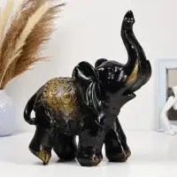 Копилка для денег &laquo;Слон&raquo;, гипс, чёрный, 30&times;25 см