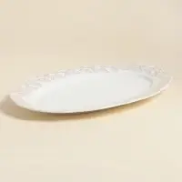Блюдо SL Home &laquo;Аманде&raquo;, 34.5&times;23&times;2.5 см, овальное, фарфор, белое