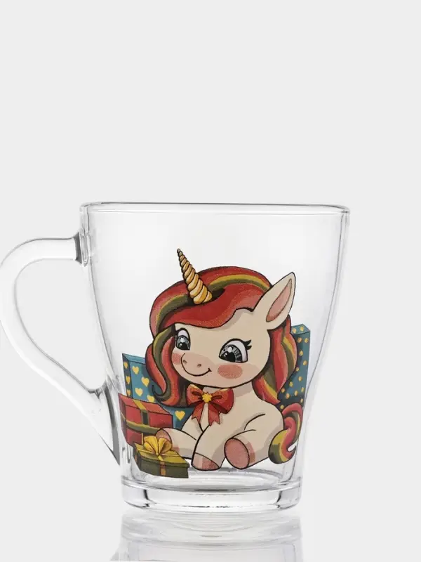 Кружка "Грация" "Новогодние единороги" 250 мл