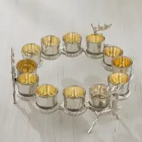 Подсвечник на 12 свечей &laquo;12 месяцев&raquo;, 37&times;37&times;14 см, алюминий