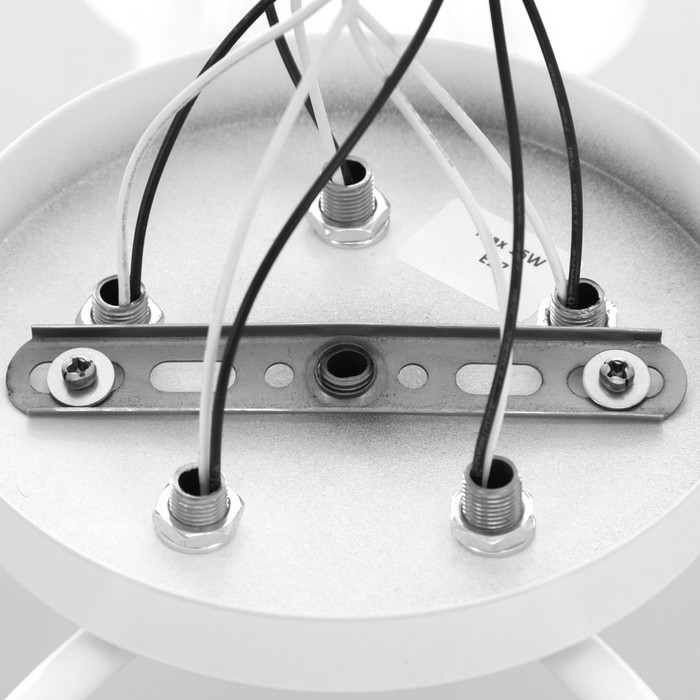 Люстра Люстра "Онлайн" (цветок) 5х15Вт Е27 МОДЕЛЬ: BR 00211 белый/прозрачный