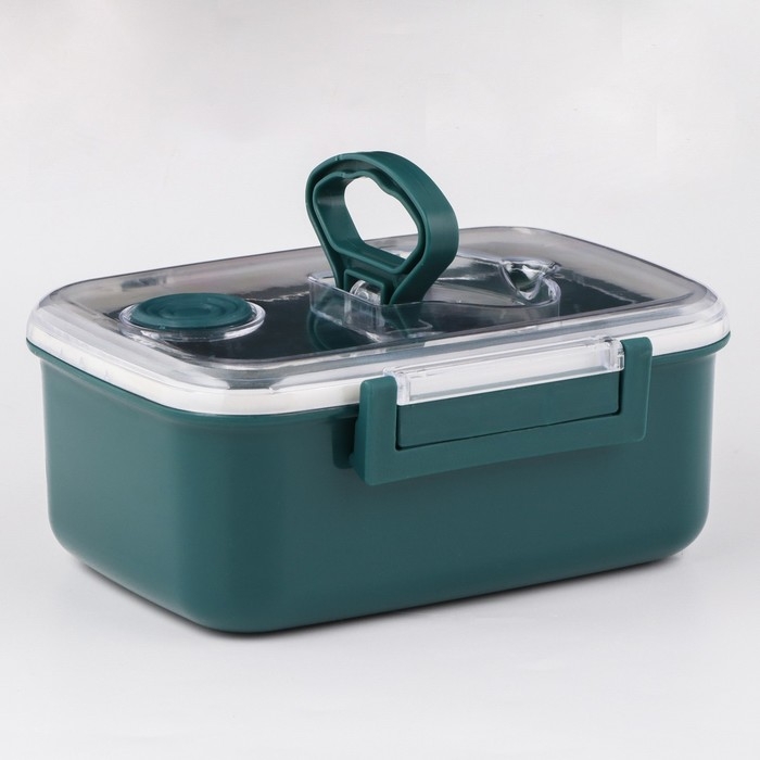 Ланч бокс в школу, контейнер для еды "Антрима", 1.15 л, с приборами, 18.5 х 14.5 х 7.7 см