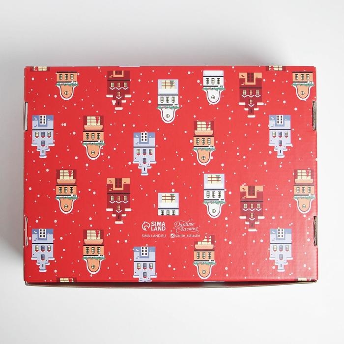 Коробка подарочная новогодняя складная «С Новым Годом», 30,7 х 22 х 9,5 см, Новый год Коробка подарочная новогодняя складная «С Новым Годом», 30,7 х 22 х 9,5 см, Новый год