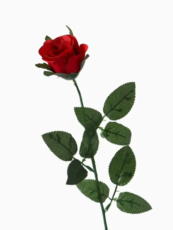 Цветы искусственные &laquo;Роза&raquo;, h=63 см, d=5 см, красные