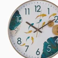 Часы настенные интерьерные &laquo;Рыбки&raquo;, бесшумные, плавный ход, d=30 см, от батарейки 1&times;АА