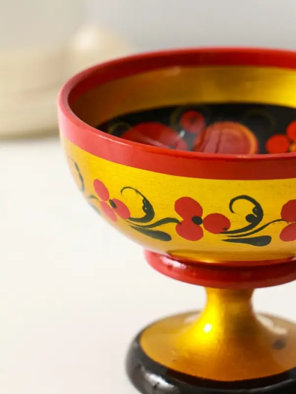 Креманка, хохлома, 8*9 см