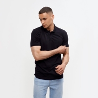 Футболка (поло) мужская MINAKU REGULAR FIT: цвет чёрный, р-р 54