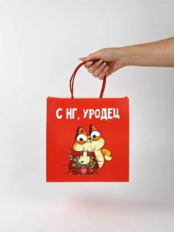 Набор пакетов подарочных «Новогодний праздник» 5 шт., 22×22×11 см Набор пакетов подарочных «Новогодний праздник» 5 шт., 22×22×11 см