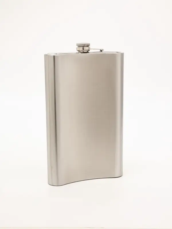 Фляжка ГИГАНТ, 1920 мл, серебристая