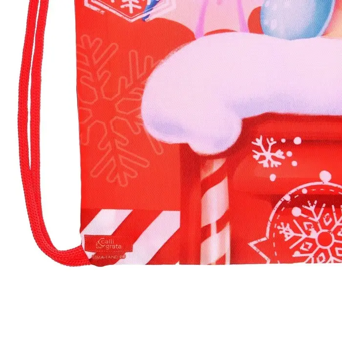 Мешок новогодний под сладости «Почта с драконом», 290×340 мм Мешок новогодний под сладости «Почта с драконом», 290×340 мм