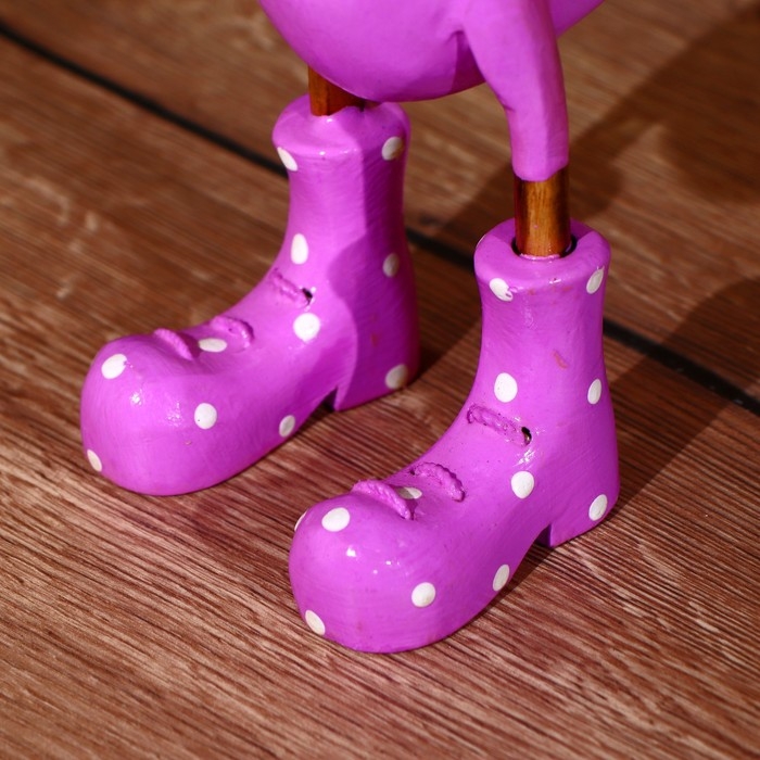 Сувенир Сувенир "Утка в сиреневом" дерево 27 см