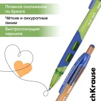 Ручка шариковая автоматическая ErichKrause XR-30 Spring, узел 0.7 мм, чернила синие, МИКС