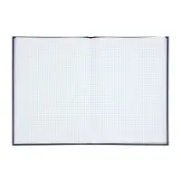 Книга учета А4, 128 листов, клетка, 200&times;290 мм, бумвинил, синий, блок офсетный