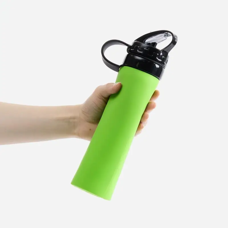 Складная бутылка для воды Langfossen, зеленое яблоко Складная бутылка для воды Langfossen, зеленое яблоко