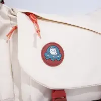 Сумка молодёжная на клапане, 29&times;13&times;24 см, молочная/коричневая