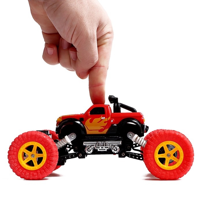 Джип радиоуправляемый «Краулер», работает от аккумулятора, цвет красный Джип радиоуправляемый «Краулер», работает от аккумулятора, цвет красный
