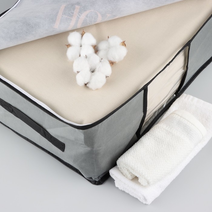 Органайзер для хранения белья, кофр с pvc-окном «Home collection», 43 х 28,5 х 20 см. Органайзер для хранения белья, кофр с pvc-окном «Home collection», 43 х 28,5 х 20 см.