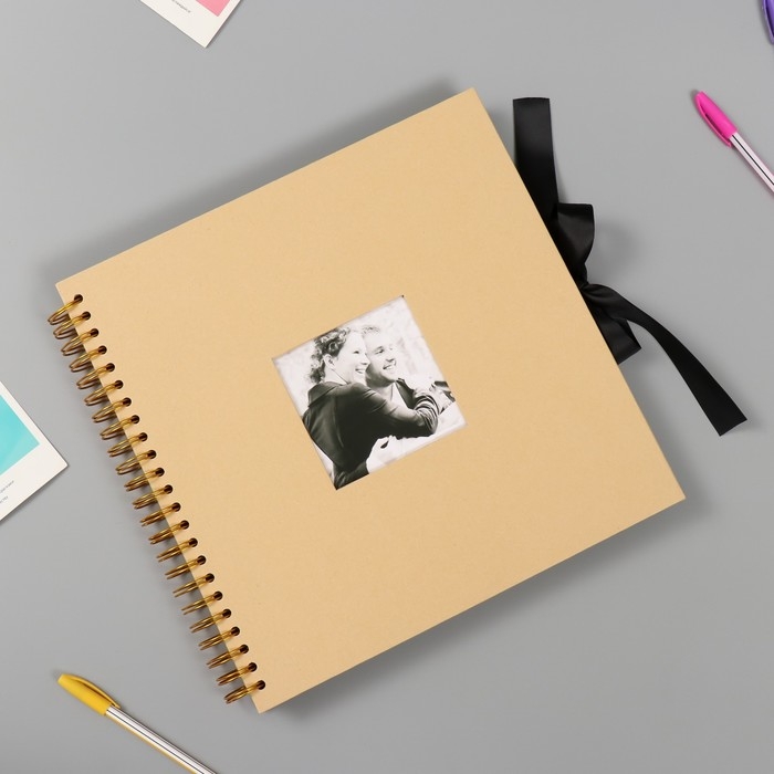 Фотоальбом 30 черных листов Фотоальбом 30 черных листов "Воспоминания" 31х32,5х3 см