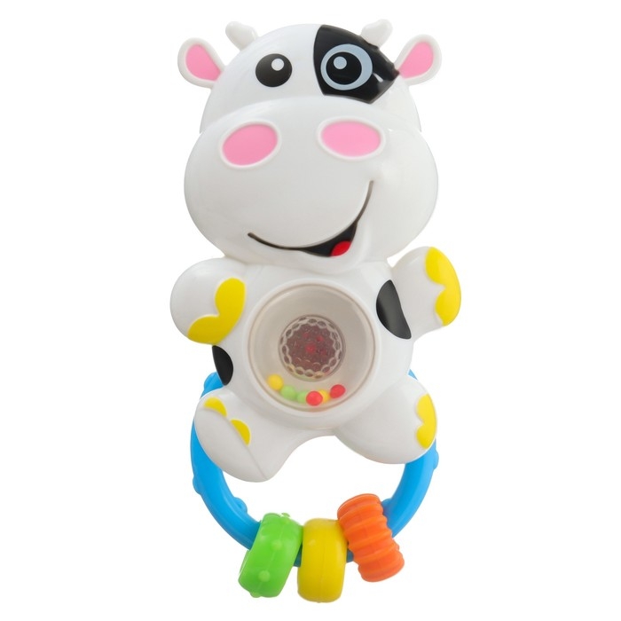 Музыкальная погремушка «Коровка», светится, Крошка Я Музыкальная погремушка «Коровка», светится, Крошка Я