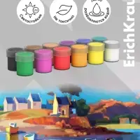 Акриловые краски 12 цветов ErichKrause Art Spirit, 20 мл