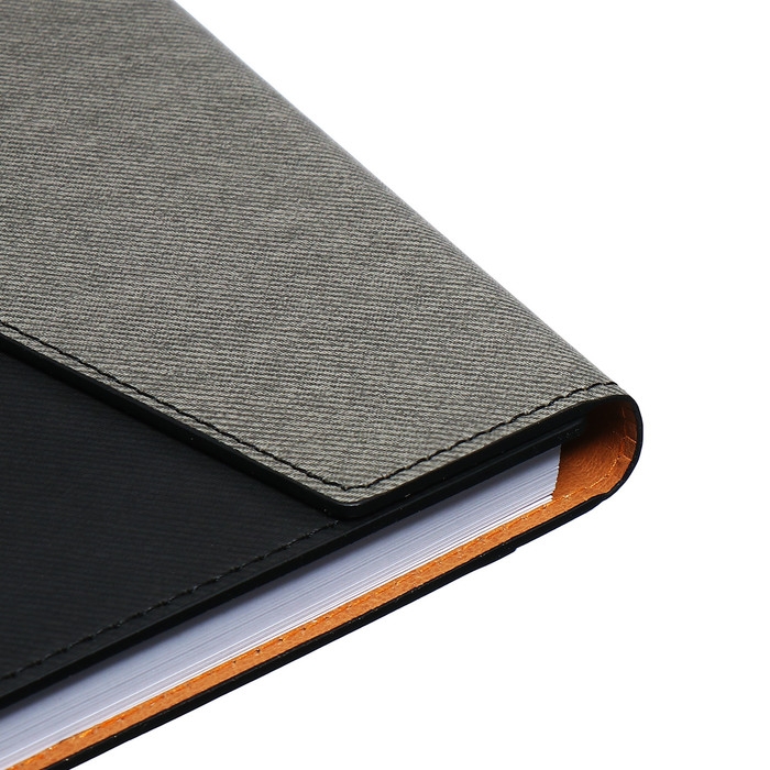 Органайзер на кольцах, А5, 140л, клетка, обл.кожзам, Стиль, черный Органайзер на кольцах, А5, 140л, клетка, обл.кожзам, Стиль, черный