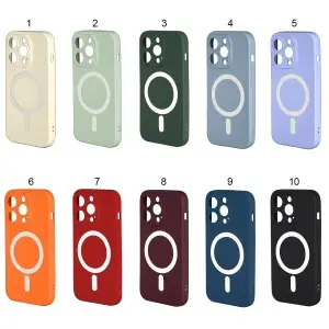 Чехол для iPhone 14 Pro MagSafe матовый цветной