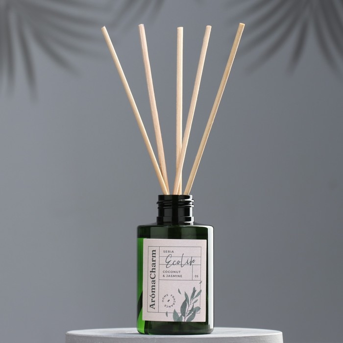 Диффузор ароматический Диффузор ароматический"EcoLife",100мл,COCONUT&JASMINE