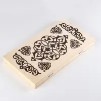 Настольная игра нарды с шашками TAKE IT EASY &laquo;Узор&raquo;, деревянные большие, 40&times;40 см