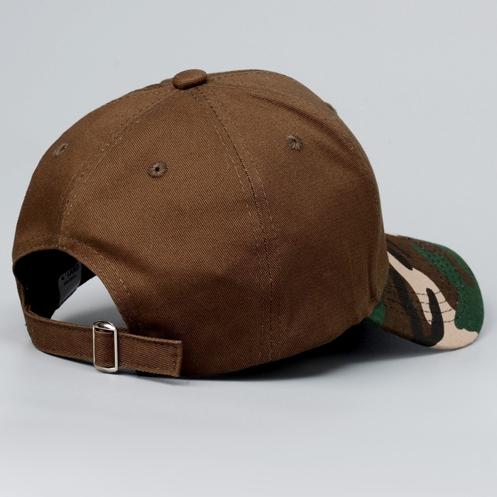 Кепка детская для мальчика «A», цвет коричневый, р-р 52-54, 5-7 лет