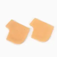 Носочки для педикюра, силиконовые, с перфорацией, универсальный размер, 10&times;10.5 см, бежевые