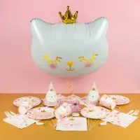 Воздушный шар фольгированный 24" &laquo;Милый котёнок с короной&raquo;