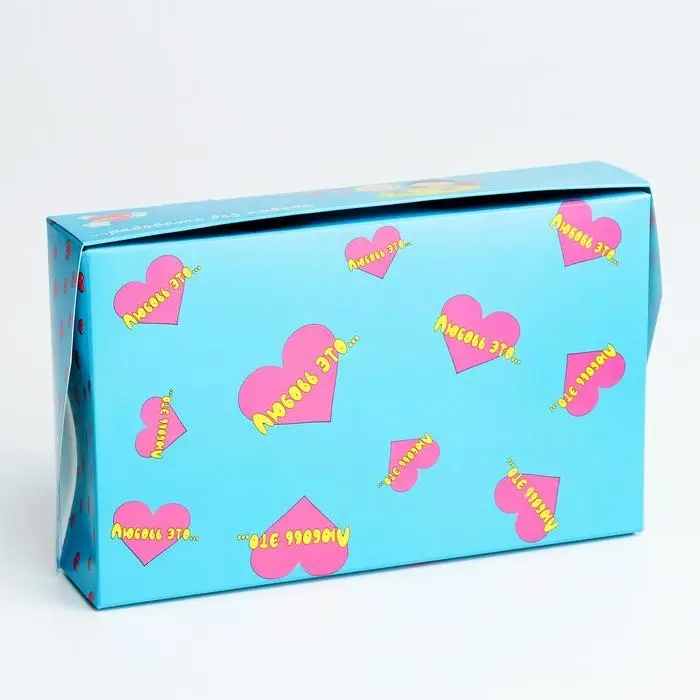 Коробка складная с окном Love is, 20×12×4 см Коробка складная с окном Love is, 20×12×4 см