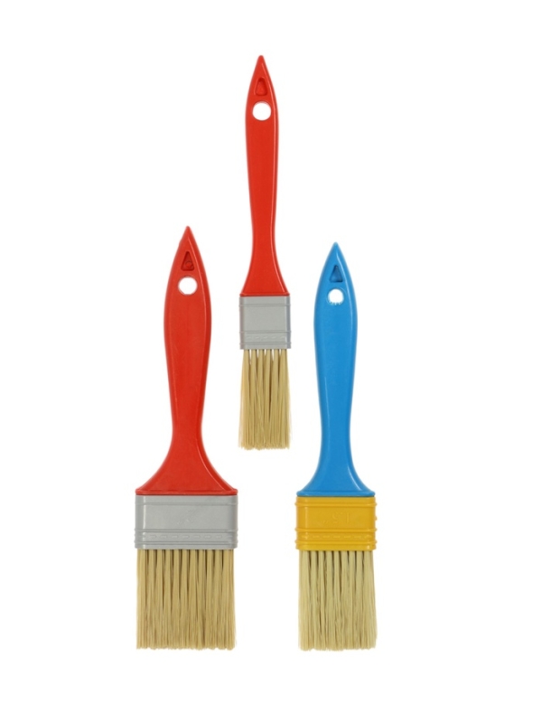 Набор кистей ЛОМ промо, искусственная щетина, пластик. рук, 1-1.5-2 Набор кистей ЛОМ промо, искусственная щетина, пластик. рук, 1-1.5-2" (25, 38, 50 мм), 3 шт.