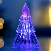 Световая фигура "Елочка", 9 см, 1 LED, LR44x3, RGB