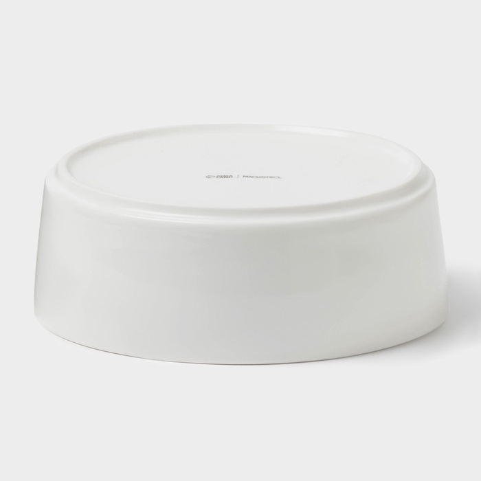 Салатник Magistro Modern, 800 мл, d=16,5 см, фарфор, белый Салатник Magistro Modern, 800 мл, d=16,5 см, фарфор, белый