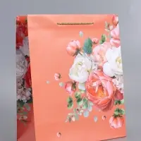 Пакет подарочный ламинированный "Нежность" 26 х 12 х 32 см