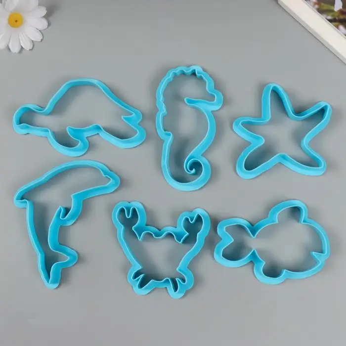 Каттеры для полимерной глины «Морские животные», набор 6 шт. Каттеры для полимерной глины «Морские животные», набор 6 шт.