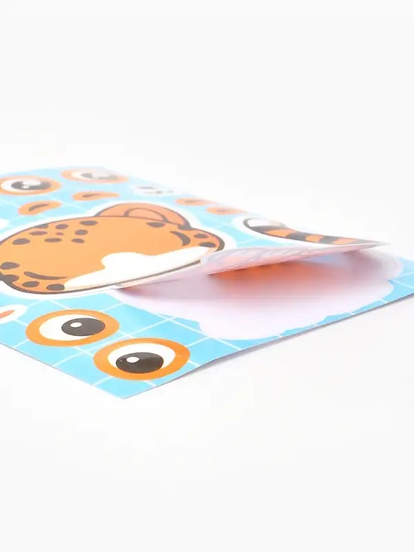 Наклейки детские для творчества "Зверята" набор 16 шт.