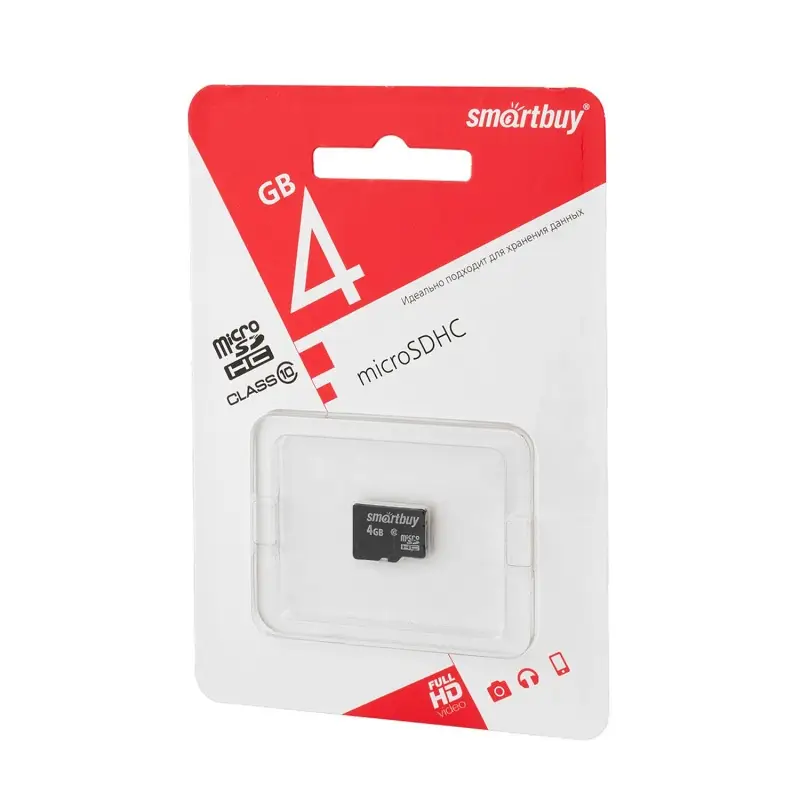 Micro SD 4GB Smart Buy class 10 без адаптера